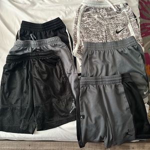 Boys Bundle of Jordan and Nike Basketball shorts Size 7